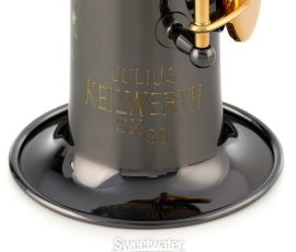 JK1300-5B-0 Black Nickel Plate with Gold Lacquer Keys Source: sweetwater.com