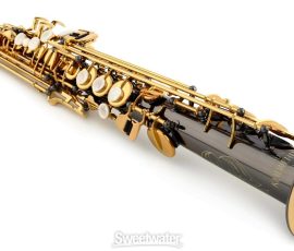 JK1300-5B-0 Black Nickel Plate with Gold Lacquer Keys Source: sweetwater.com