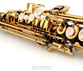 JK1300-5B-0 Black Nickel Plate with Gold Lacquer Keys Source: sweetwater.com