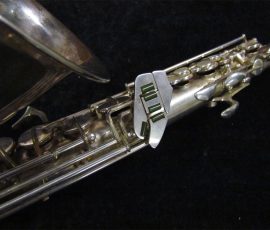 Source: SAXQUEST.COM on eBay.com Eugen Schuster, alto saxophone, silver saxophone, saxophone keys, vintage German saxophone, 1940s sax