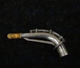 Source: SAXQUEST.COM on eBay.com Eugen Schuster, alto saxophone, silver saxophone, saxophone neck, vintage German saxophone, 1940s sax