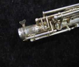 Source: SAXQUEST.COM on eBay.com Eugen Schuster, alto saxophone, silver saxophone, saxophone keys, vintage German saxophone, 1940s sax