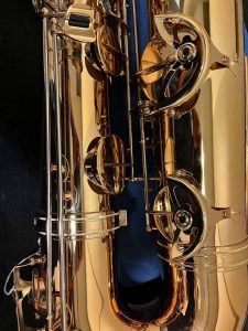 saxophone keys, bass saxophone, P. Mauriat, PM-350,