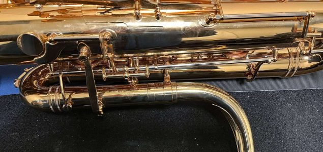 saxophone pigtail, sax neck, bass saxophone, P. Mauriat, PM-350,