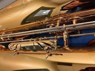 saxophone hinge tubes, clothes guard, bass saxophone, P. Mauriat, PM-350,