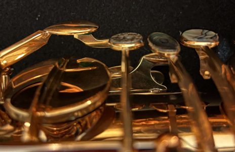 saxophone keys, bass saxophone, P. Mauriat, PM-350,