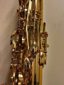 saxophone keys, bass saxophone, P. Mauriat, PM-350,