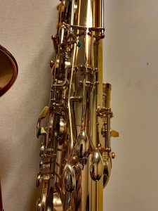 saxophone keys, bass saxophone, P. Mauriat, PM-350,