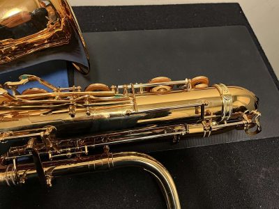 saxophone keys, bass saxophone, P. Mauriat, PM-350,