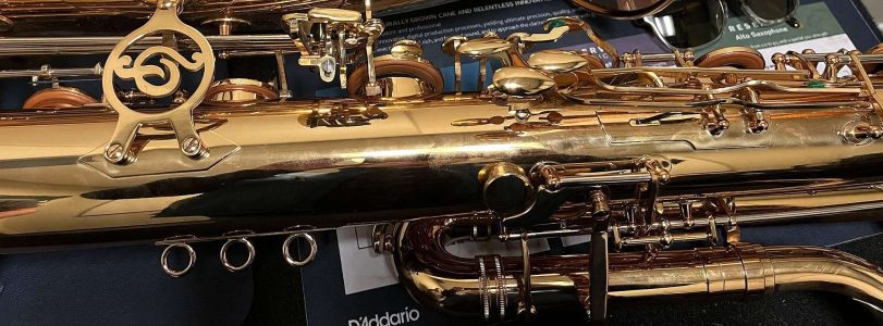 saxophone keys, bass saxophone, P. Mauriat, PM-350,