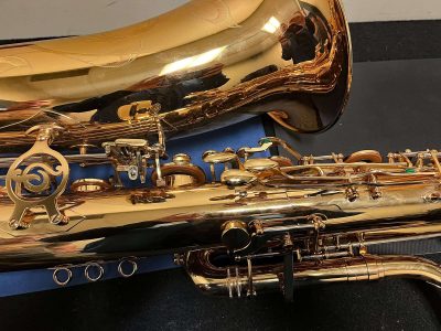 saxophone keys, bass saxophone, P. Mauriat, PM-350,