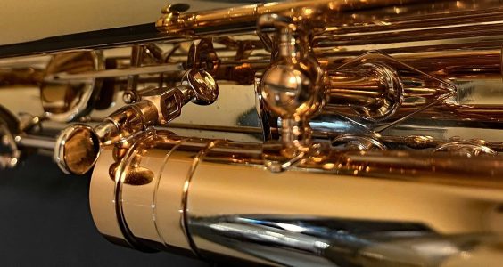 saxophone neck & lyre screws, bass saxophone, P. Mauriat, PM-350,