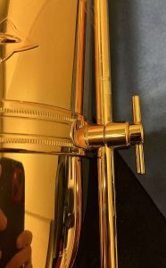 support peg guide, bass saxophone, P. Mauriat, PM-350,