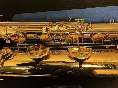 saxophone keys, bass saxophone, P. Mauriat, PM-350,