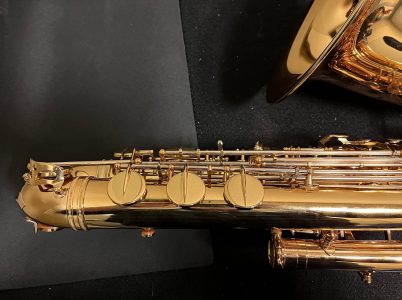 saxophone keys, socket, bass saxophone, P. Mauriat, PM-350,