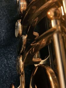 saxophone keys, bass saxophone, P. Mauriat, PM-350,