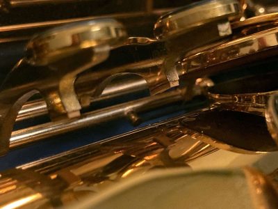 saxophone keys, bass saxophone, P. Mauriat, PM-350,