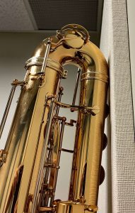 upper bow, bass saxophone, P. Mauriat, PM-350,