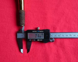 De Villiers tenor # 11xxx. Source: Bassic Sax calipers used to measure the mouth pipe opening on a vintage German tenor saxophone neck, Dörfler & Jörka, De Villiers, stencil sax