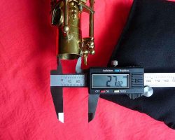 Toneking #29xxx. Source: Bassic Sax calipers used to measure the inside of the socket on a vintage German tenor saxophone neck, Julius Keilwerth, Toneking