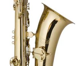 Source: jinyinprowoodwind-brass.com Hawk bass saxophone, Jinyin-made bass saxophone, long wrap bass, stencil sax, Chinese bass sax, vintage American style, Conn New Wonder bass sax copy
