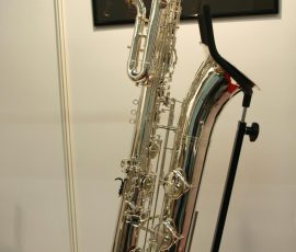 Source: J'Elle Stainer J'Elle Stainer bass saxophone, silver plated bass, Jinbao-made bass saxophone, short wrap bass, stencil sax, Chinese bass sax, Super Action 80 Series II copy,