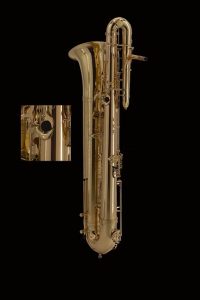 Source: J'Elle Stainer J'Elle Stainer low A bass saxophone, Jinbao-made bass saxophone, short wrap bass, stencil sax, Chinese bass sax, customization by J'Elle Stainer, Super Action 80 Series II copy,