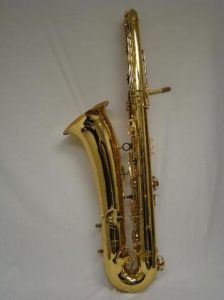 Source: Noteworthy Music on eBay.com Jinyin bass saxophone, long wrap bass, Chinese bass sax, vintage American style, Conn New Wonder bass sax copy