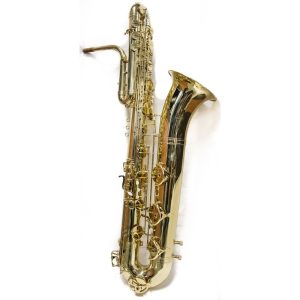 Source: ripamusic.com L. A. Ripamonti 5080 bass saxophone, Jinbao-made bass saxophone, short wrap bass, stencil sax, Chinese bass sax, Super Action 80 Series II copy,