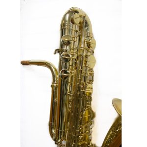 Source: ripamusic.com L. A. Ripamonti 5080 bass saxophone, Jinbao-made bass saxophone, short wrap bass, stencil sax, Chinese bass sax, Super Action 80 Series II copy,