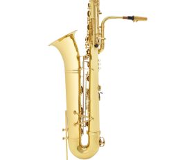 Source: gear4music.com Rosedale bass saxophone, Jinbao-made bass saxophone, short wrap bass, stencil sax, Chinese bass sax, Super Action 80 Series II copy,