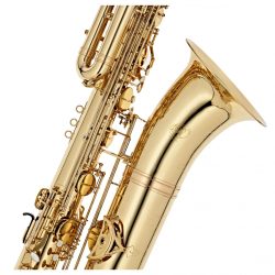 Source: gear4music.com Rosedale bass saxophone, Jinbao-made bass saxophone, short wrap bass, stencil sax, Chinese bass sax, Super Action 80 Series II copy,