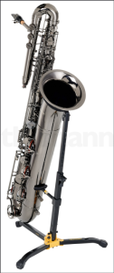 Source: thomannmusic.com Thomann bass saxophone, Jinbao-made bass saxophone, short wrap bass, stencil sax, Chinese bass sax, Super Action 80 Series II copy, black nickel plate