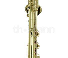 Source: thomannmusic.com Thomann bass saxophone, Jinbao-made bass saxophone, short wrap bass, stencil sax, Chinese bass sax, Super Action 80 Series II copy,