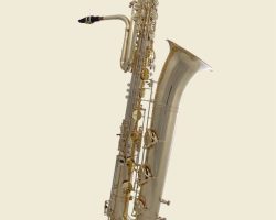 Source: Totalbrass de on eBay.com Tuyama bass saxophone, Jinbao-made bass saxophone, short wrap bass, stencil sax, Chinese bass sax, Super Action 80 Series II copy,