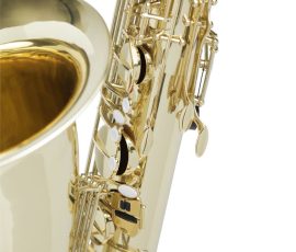 Source: musicmedic.com The Wilmington bass saxophone, Jinbao-made bass saxophone, short wrap bass, stencil sax, Chinese bass sax, Super Action 80 Series II copy,