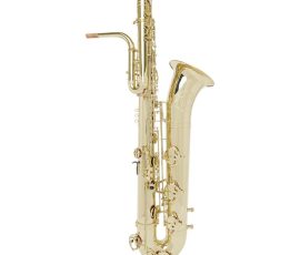 Source: musicmedic.com The Wilmington bass saxophone, Jinbao-made bass saxophone, short wrap bass, stencil sax, Chinese bass sax, Super Action 80 Series II copy,
