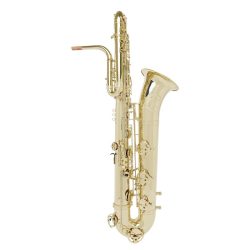 Source: musicmedic.com The Wilmington bass saxophone, Jinbao-made bass saxophone, short wrap bass, stencil sax, Chinese bass sax, Super Action 80 Series II copy,