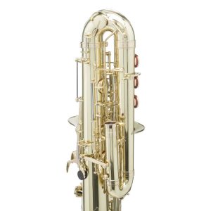 Source: musicmedic.com The Wilmington Professional bass saxophone, Music Medic customized Jinbao-made bass saxophone, short wrap bass, stencil sax, Chinese bass sax, Super Action 80 Series II copy,