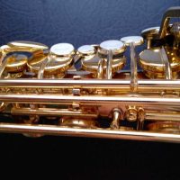 Dave Guardala alto # unknown. Made in China or Taiwan. Source: selmervi on eBay. com Dave Guardala alto sax, Asian-made saxophone, lacquer with silver bell and neck