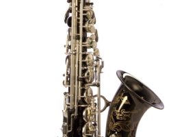 DG-400BN Alto sax DG400BN Alto Sax, Dave Guardala alto saxophone, black nickel plated with silver plated keys, B&S