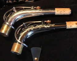 Dave Guardala alto #360761 Made in China or Taiwan. Source: roundupstate on eBay.com Dave Guardala alto sax, Asian-made saxophone, black nickel silver key work,
