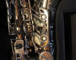 Dave Guardala alto #360761 Made in China or Taiwan. Source: roundupstate on eBay.com Dave Guardala alto sax, Asian-made saxophone, black nickel silver key work,