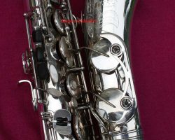 Serial # 00382x. Source: worldwidesax.com DG-500SP, Dave Guardala tenor sax, floral engraving on bell, tenor saxophone, B&S