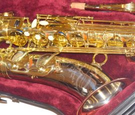 Dave Guardala tenor # 360902 Made in China or Taiwan. Source: jwsax.com Dave Guardala tenor sax, Asian-made saxophone, lacquer with silver bell and neck