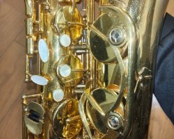 Serial # unknown. Source: no1fieldofjapan on eBay.com DG-500GP, Dave Guardala tenor sax, gold plated tenor saxophone, B&S